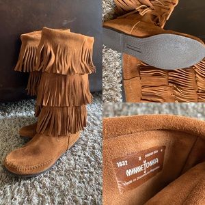 NWT 3 Fringe Minnetonka Moccasins